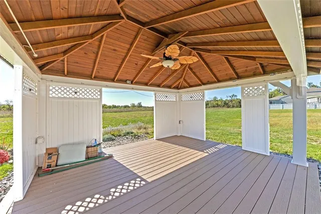 a view of a backyard of a house