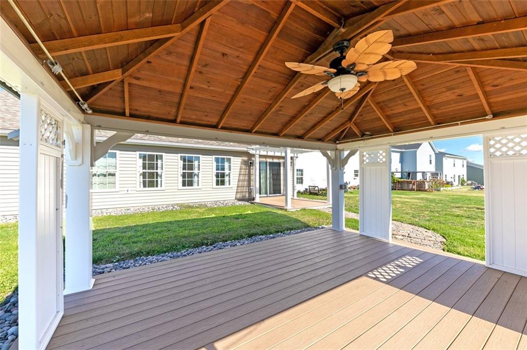 1024 Colonial Drive Uniontown, PA 15401 - Photo 30 of 33 a view of a backyard with wooden floor