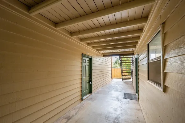a view of a porch