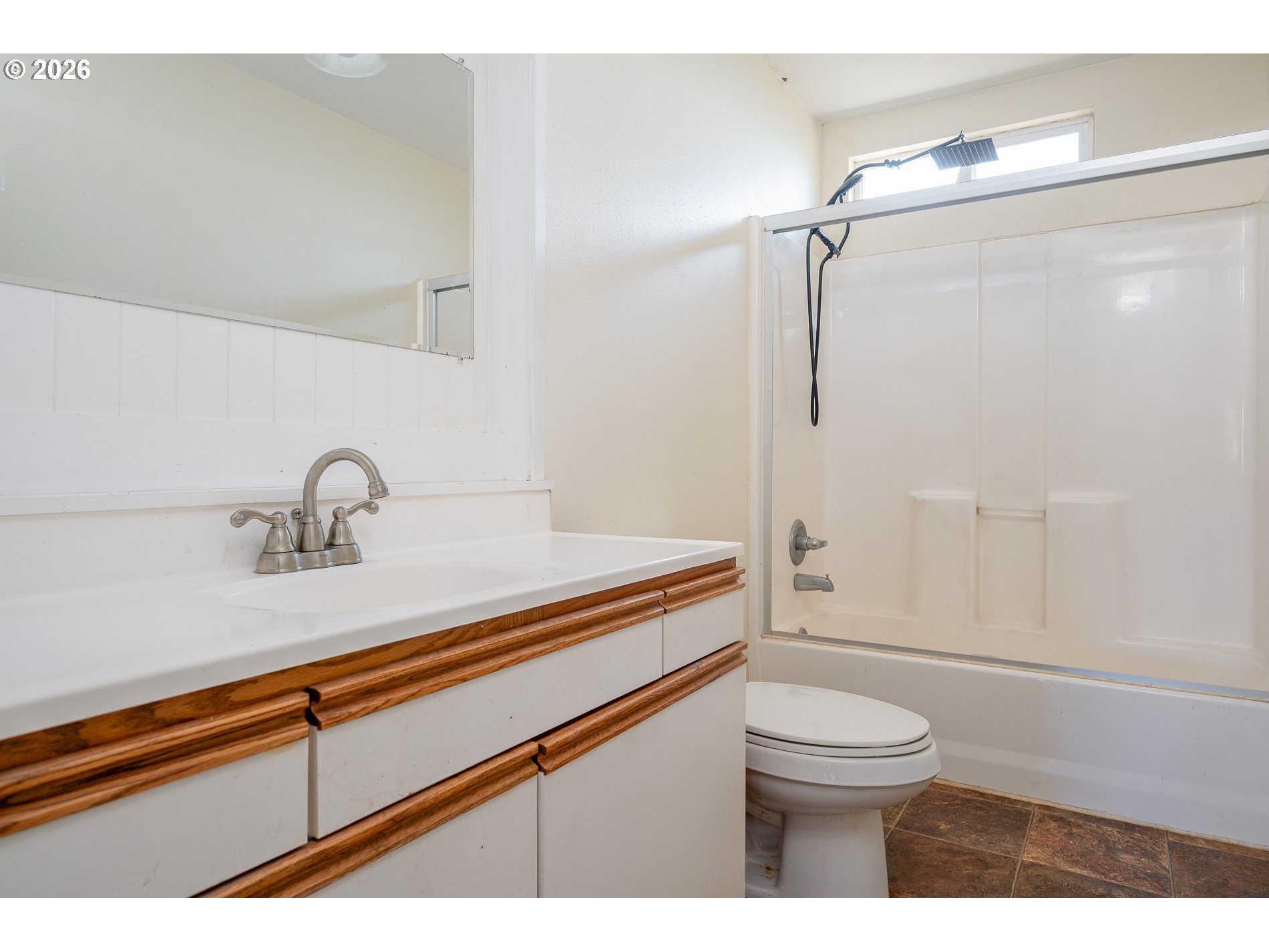 32404 Southeast Pipeline Road Gresham, OR 97080 - Photo 24 of 48 a bathroom with a sink a toilet and shower