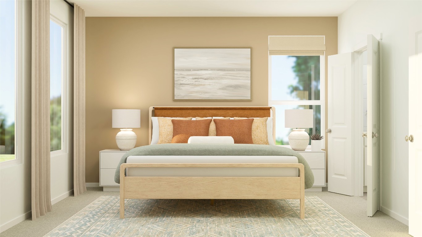 17911 Prairie Falcon Way, Unit 3 Pflugerville, TX 78660 - Photo 16 of 24 a bedroom with a bed and window