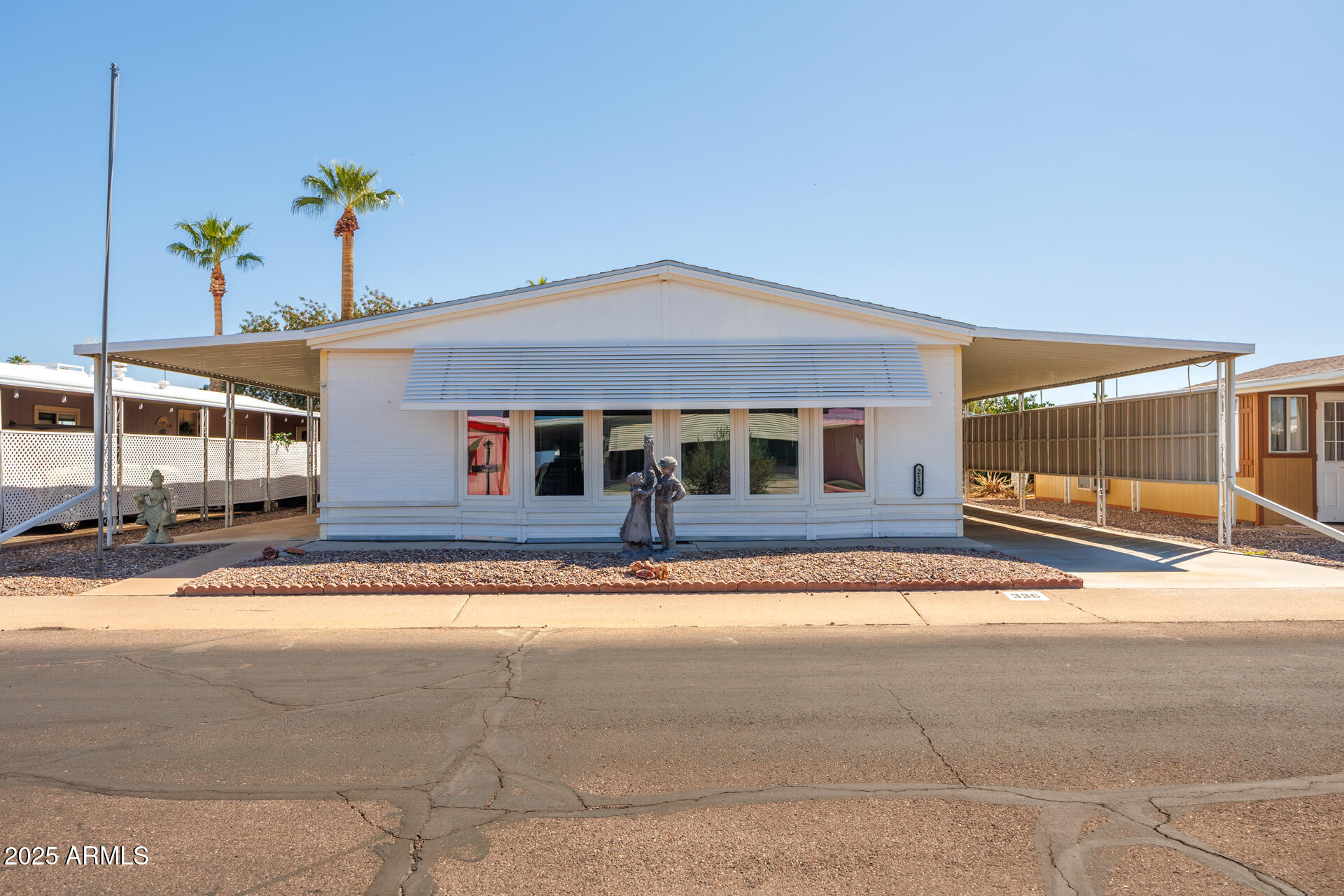 a house view with a outdoor space