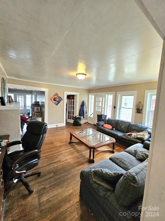 186 Rector Corner Road Marshall, NC 28753 - Photo 3 of 15 a living room with furniture and a wooden floor