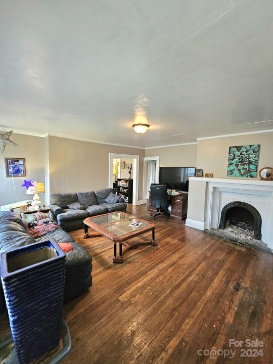 186 Rector Corner Road Marshall, NC 28753 - Photo 5 of 15 a living room with furniture and a fireplace