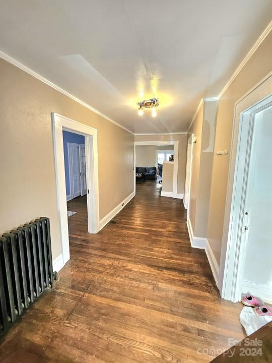 186 Rector Corner Road Marshall, NC 28753 - Photo 10 of 15 a view of a hallway with wooden floor and stairs