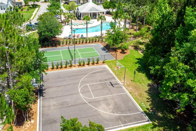 a view of a backyard with a patio