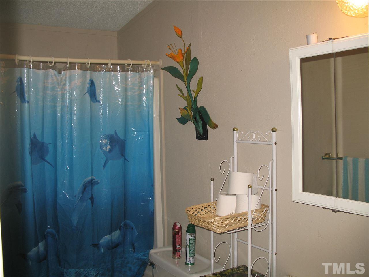 145 Ridgewood Drive Middlesex, NC 27557 - Photo 19 of 20 a bathroom with a shower curtain and a sink