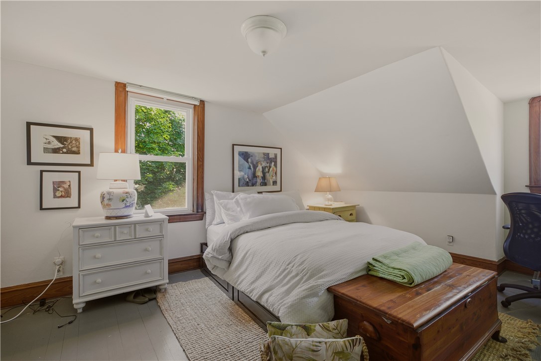 1536 Main Road Tiverton, RI 02878 - Photo 23 of 34 Primary bedroom with plenty of light, views of harbor and two closets