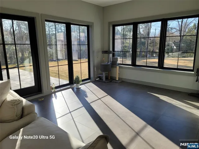 a utility room with a window