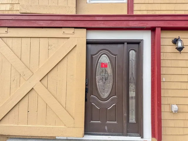 a front view of a house with entryway