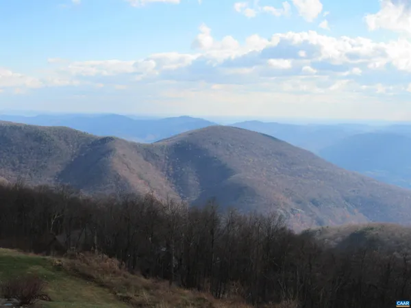 a view of city and mountain