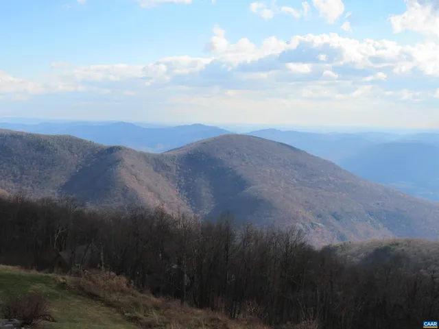 a view of city and mountain