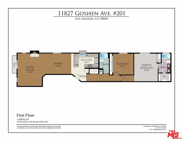 $1,079,000 | 11827 Goshen Avenue, Unit 201, Los Angeles, CA 90049