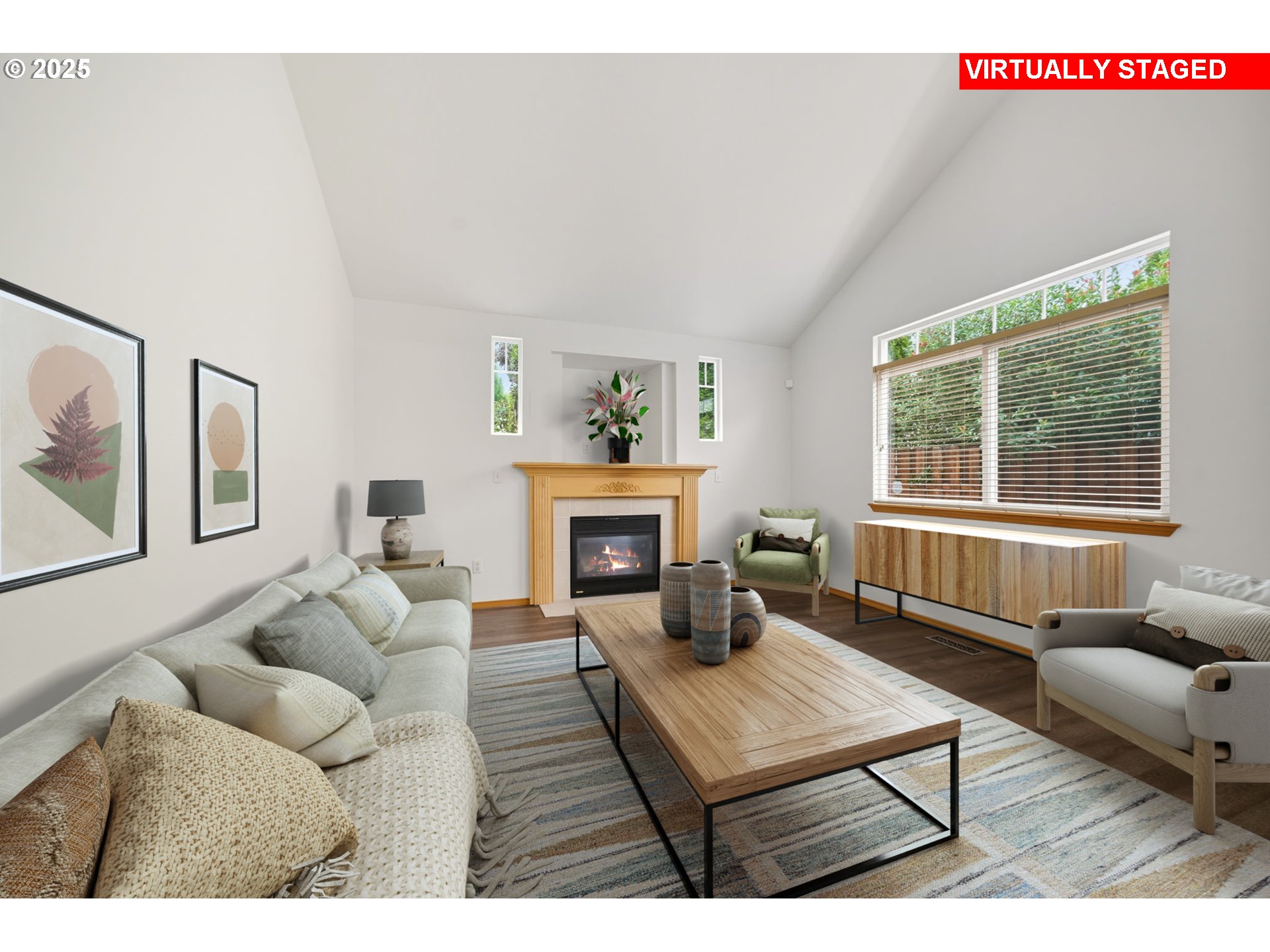 3207 Southeast 194th Court Camas, WA 98607 - Photo 9 of 41 a living room with furniture and a fireplace