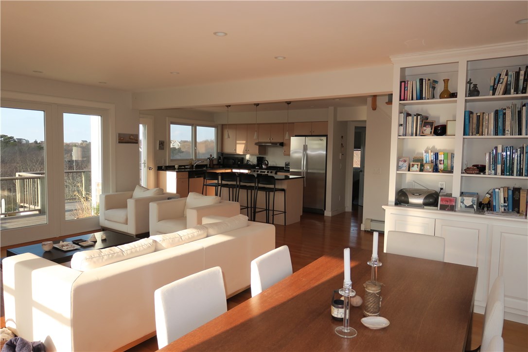 1370 Lee's Ridge Road Block Island, RI 02807 - Photo 7 of 21 Open first floor kitchen and living