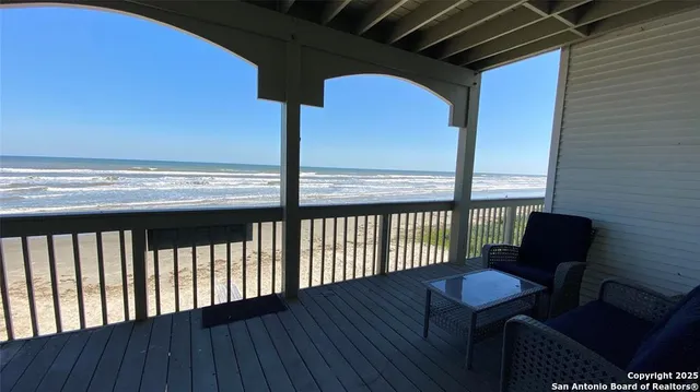 a view of an ocean beach