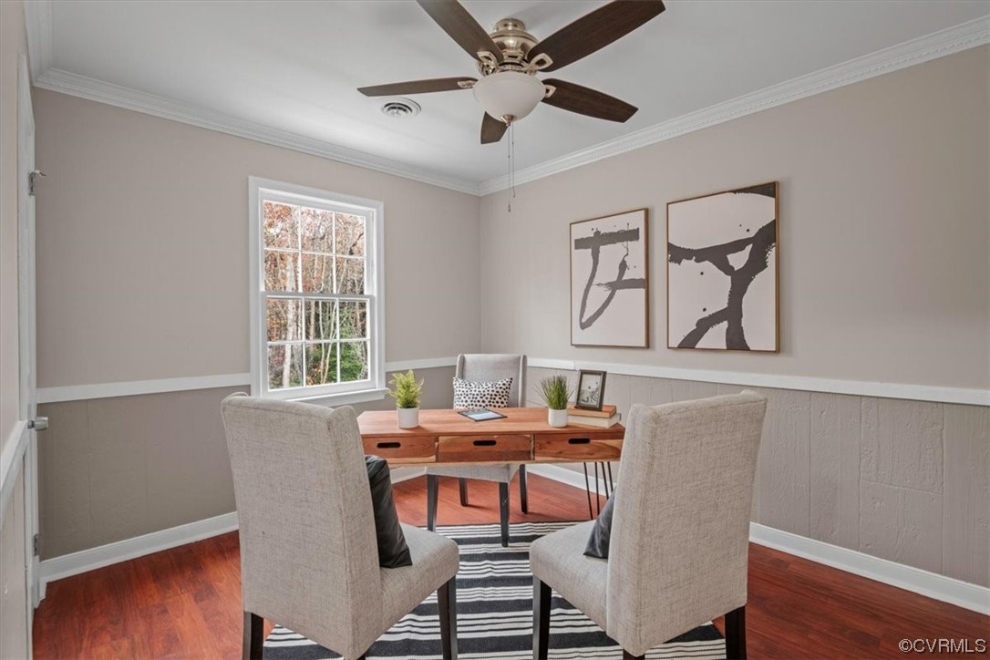 4606 Brookridge Road Chesterfield, VA 23832 - Photo 21 of 48 a view of a dining room with furniture window and wooden floor