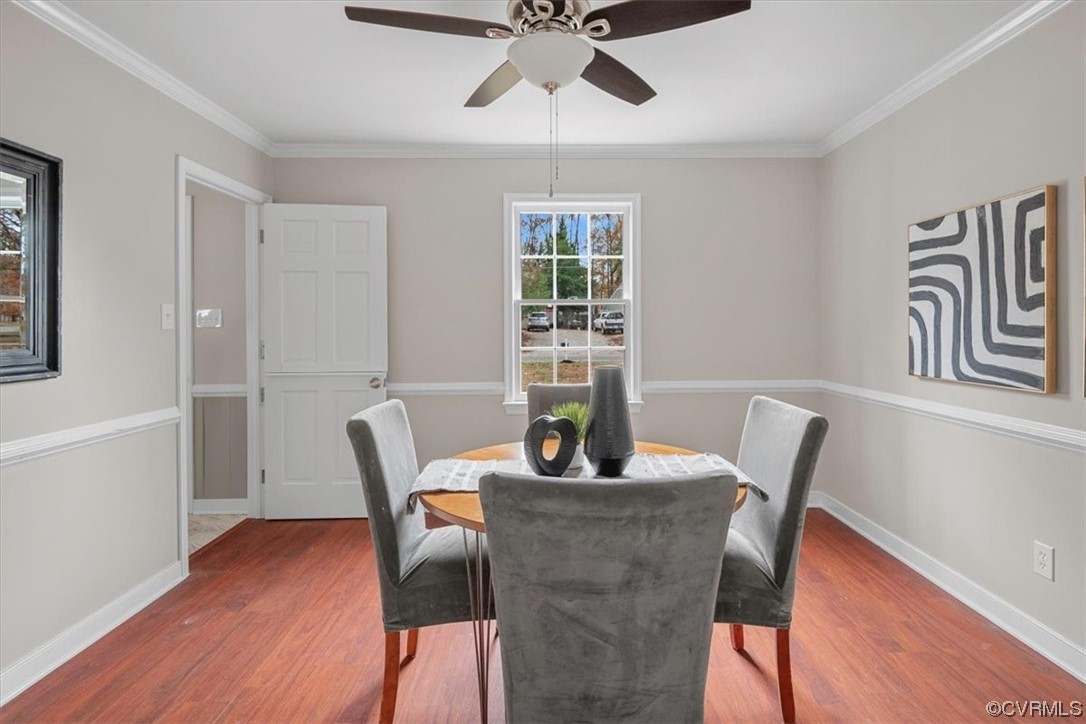 4606 Brookridge Road Chesterfield, VA 23832 - Photo 24 of 48 a view of a dining room with furniture window and wooden floor