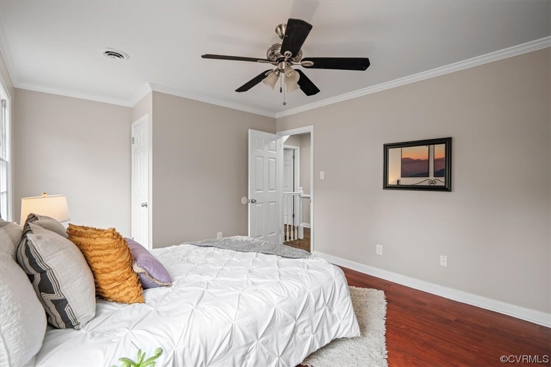 4606 Brookridge Road Chesterfield, VA 23832 - Photo 37 of 48 a bedroom with a bed and a ceiling fan