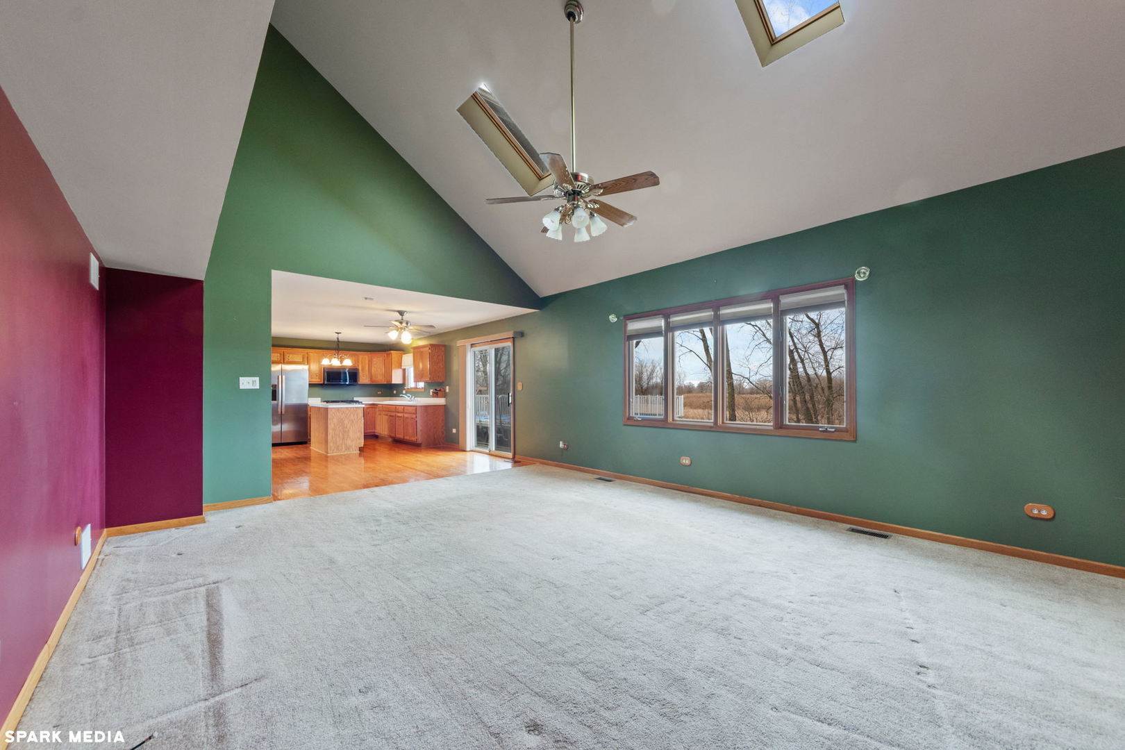 5642 Feather Creek Road Matteson, IL 60443 - Photo 13 of 36 an empty room with ceiling fan and window