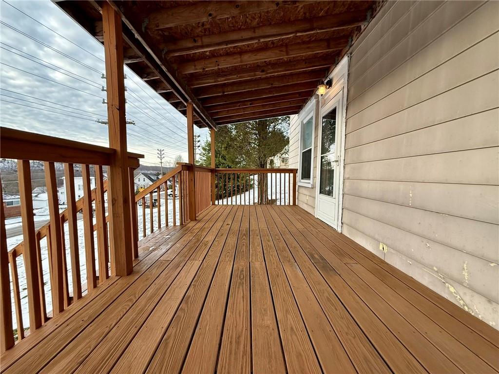 1126 Penn Avenue Vandergrift, PA 15690 - Photo 23 of 24 a view of wooden balcony with wooden floor