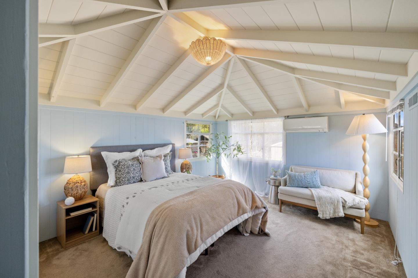 705 Grace Street Monterey, CA 93940 - Photo 19 of 28 a bedroom with a bed couch and a window