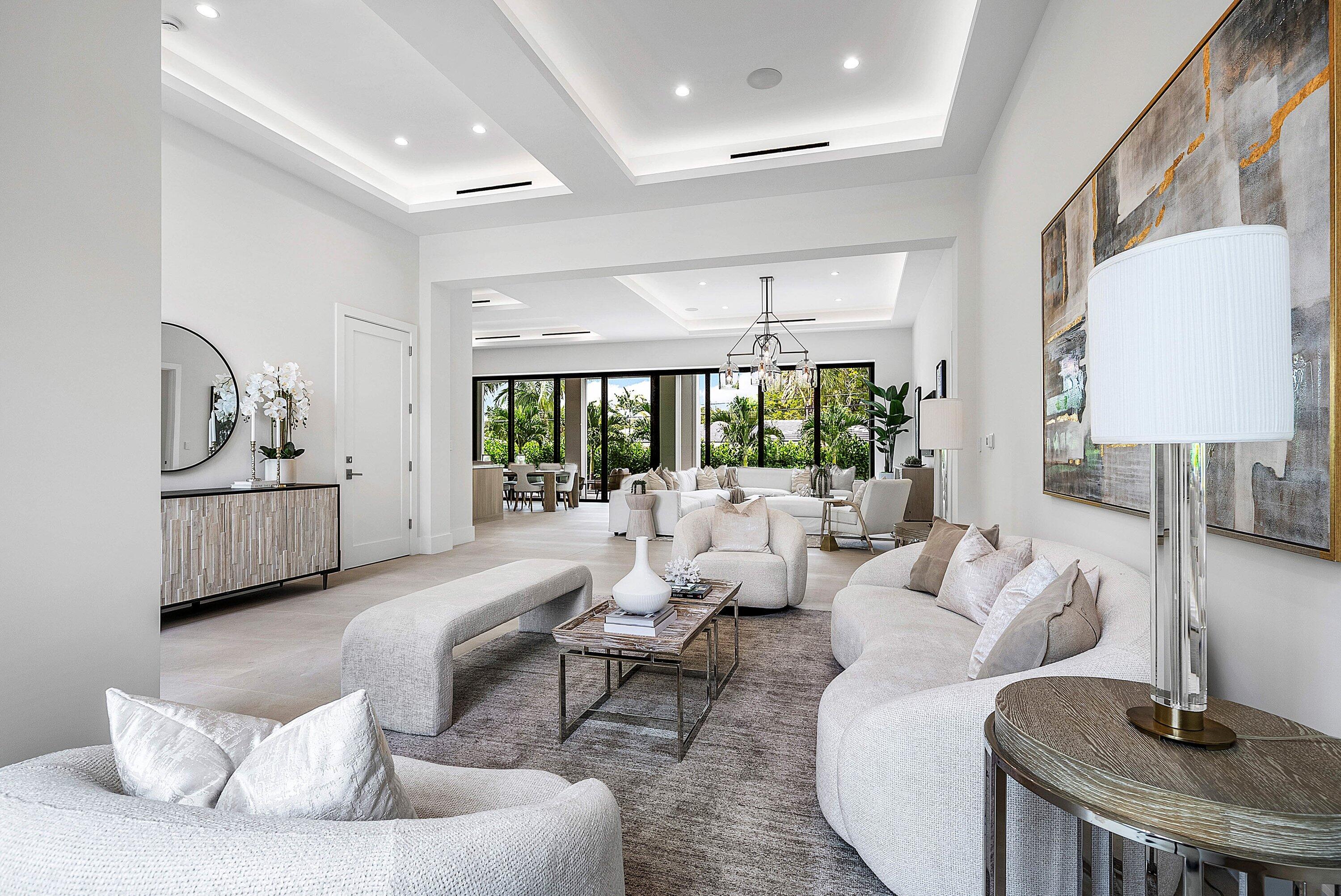 2609 Northeast 27th Way Fort Lauderdale, FL 33306 - Photo 5 of 53 a living room with furniture and a large window