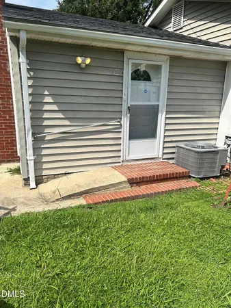 a view of a backyard with a garden