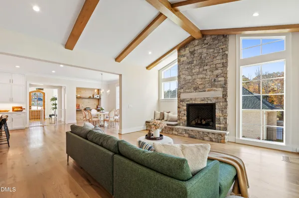 a very nice looking room with a large window
