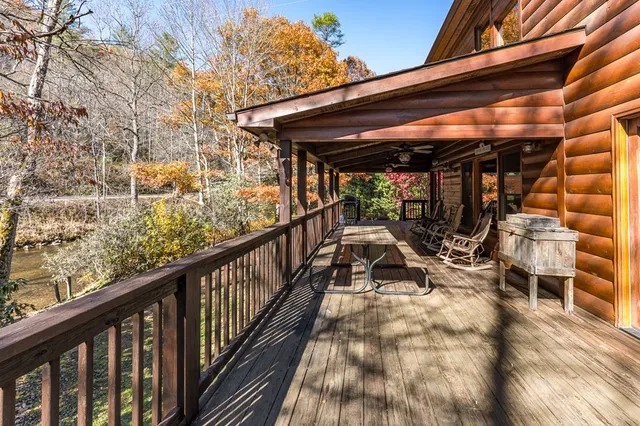 a view of a house with a patio
