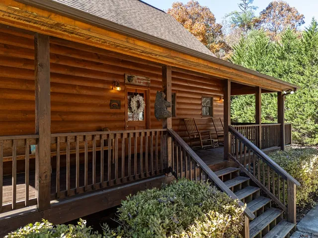 a view of a balcony with a potted plant