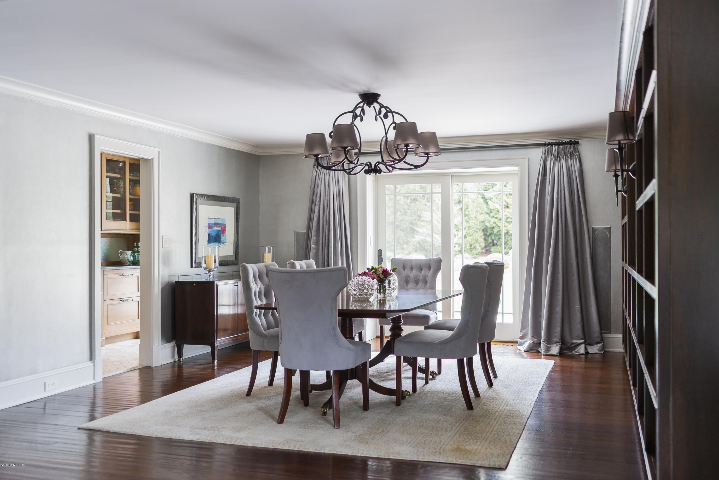 4 Doverton Drive Greenwich, CT 06831 - Photo 4 of 17 a view of a dining room with furniture window and wooden floor