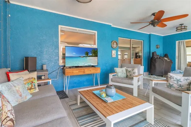 a view of swimming pool with a patio