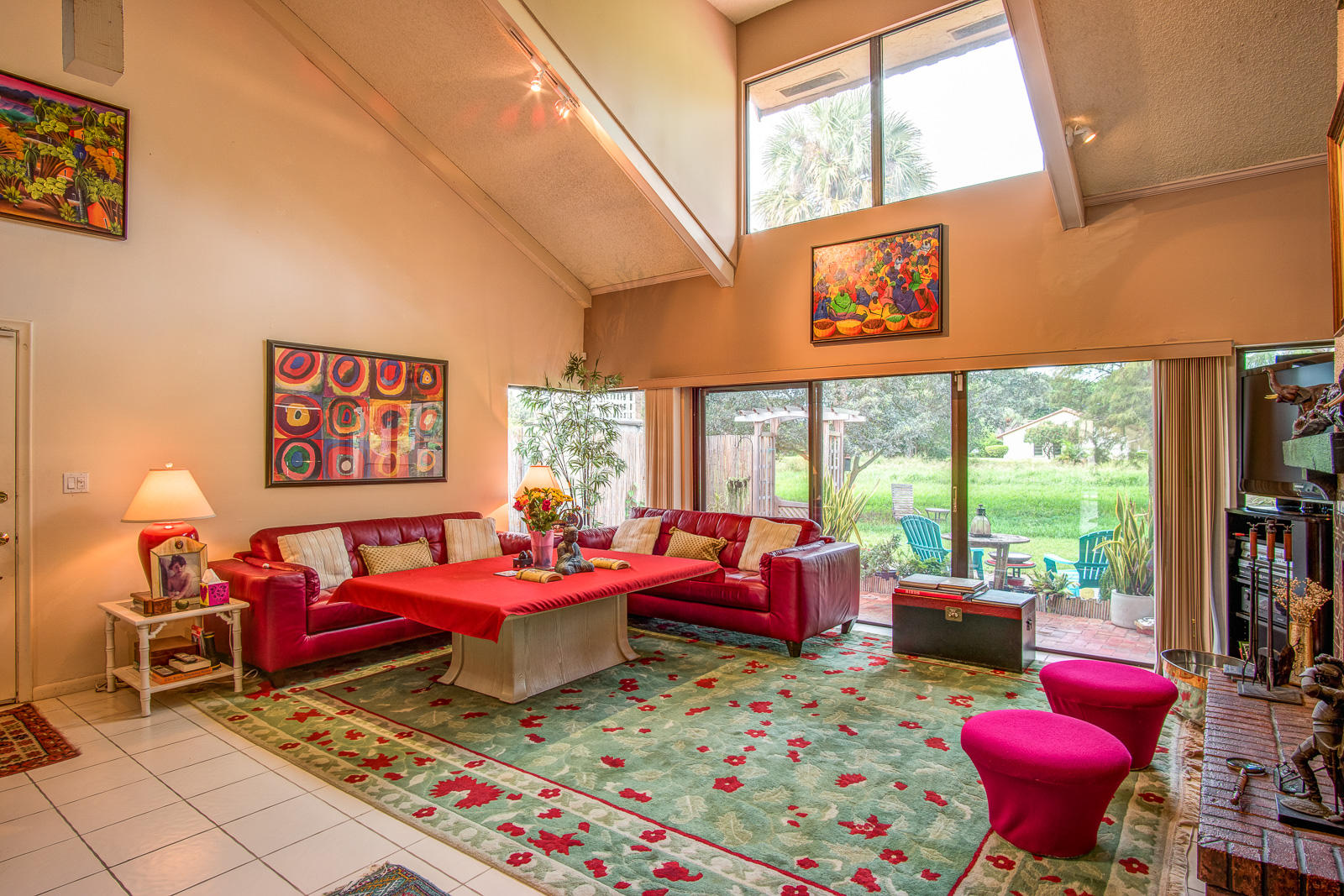 6598 Patio Lane Boca Raton, FL 33433 - Photo 19 of 31 Huge Living Room w/ Volume Ceilings