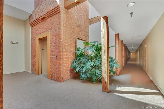 a view of a house with a hallway