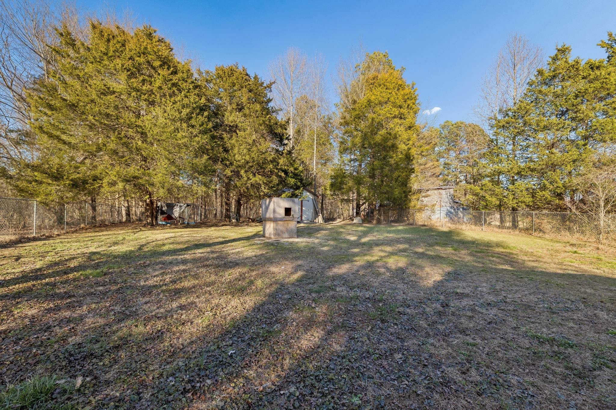 330 Deerfield Road Sparta, TN 38583 - Photo 33 of 34 a view of a yard with trees in the background