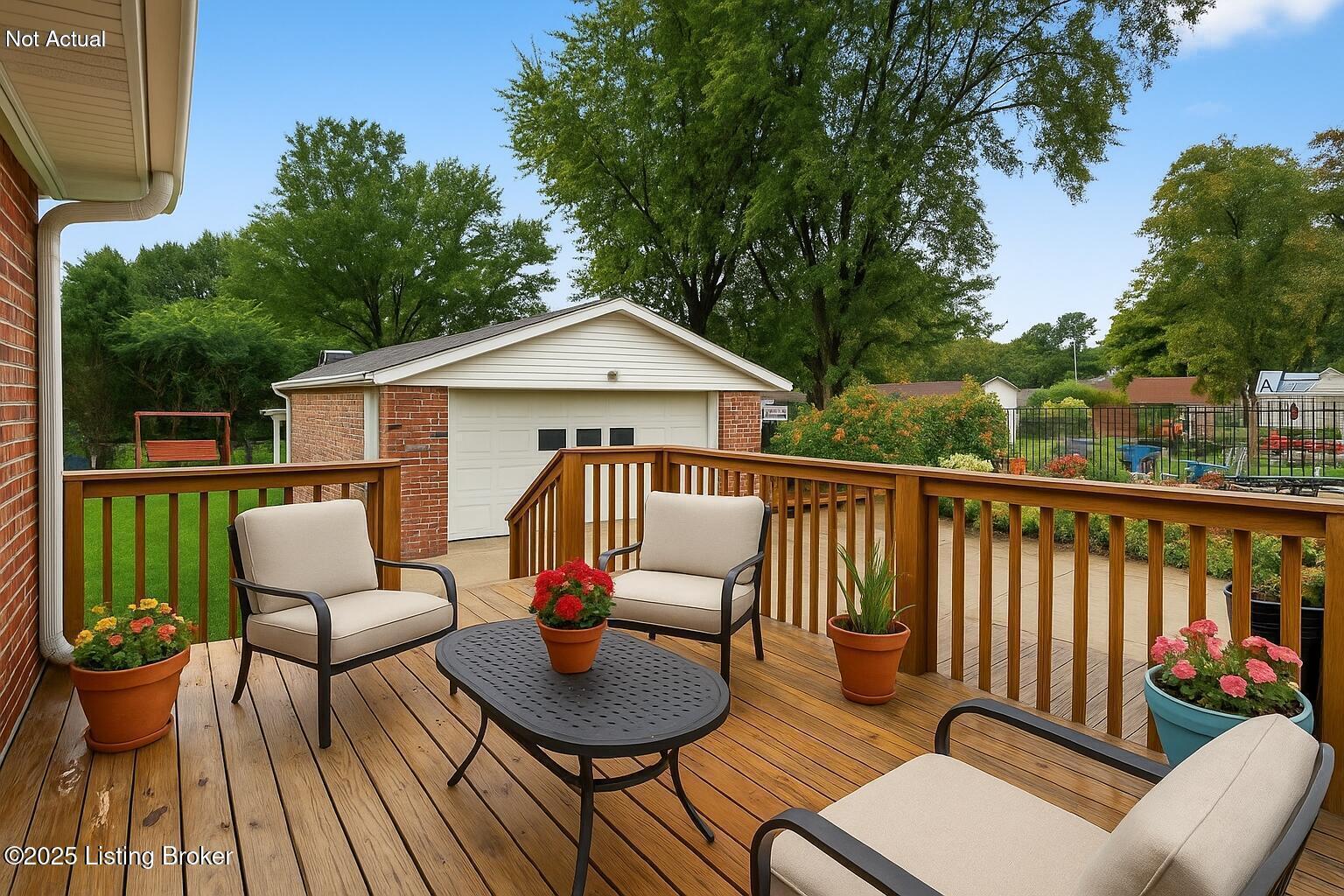 1506 Knight Road Louisville, KY 40216 - Photo 51 of 69 AI staged deck