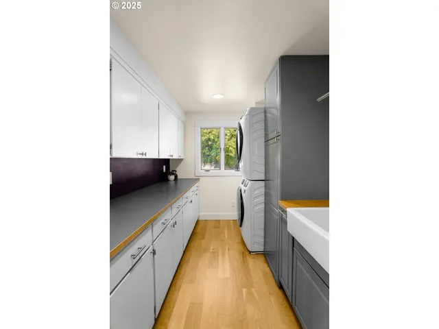 a view of swimming pool from a hallway