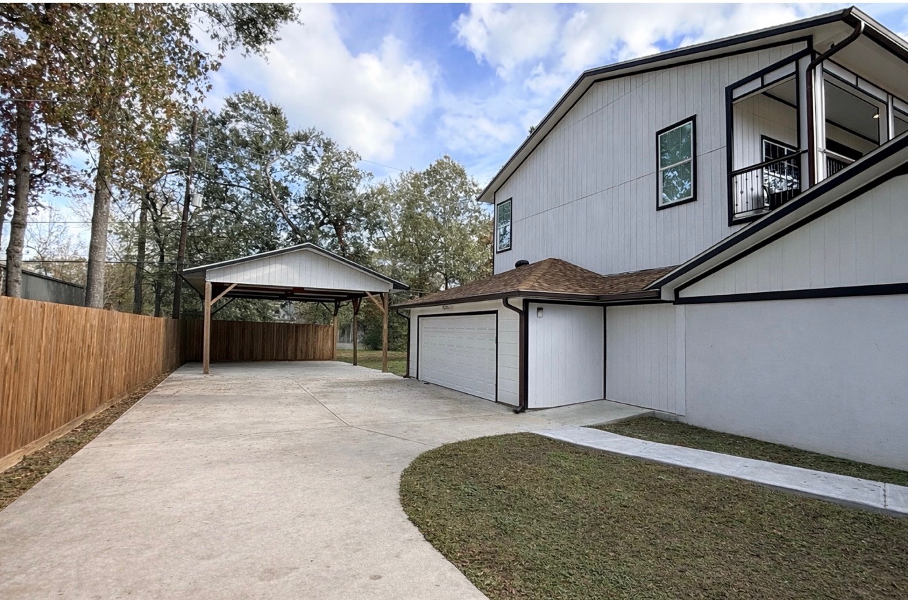 25910 Maplewood Drive Spring, TX 77386 - Photo 17 of 38 side carport, garage extra parking