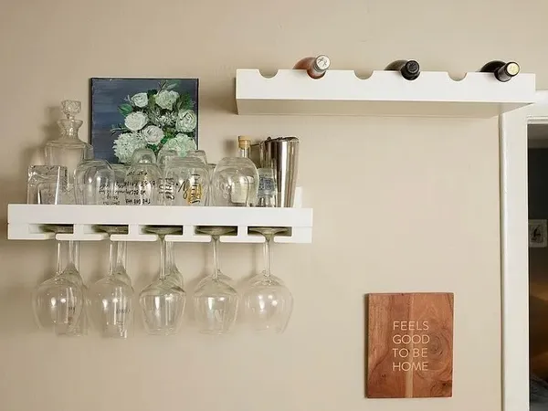 a close view of dining table chairs