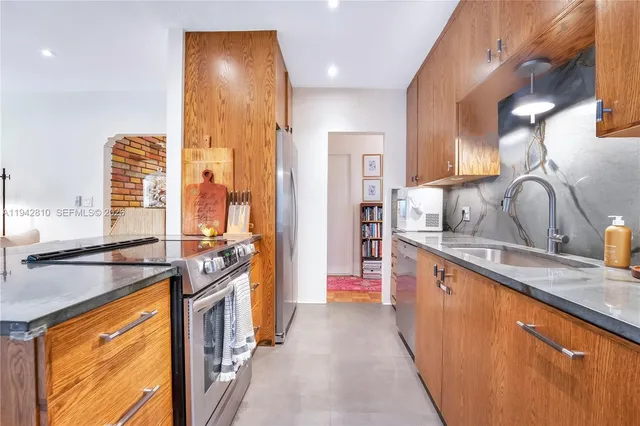a view of a swimming pool with an outdoor space