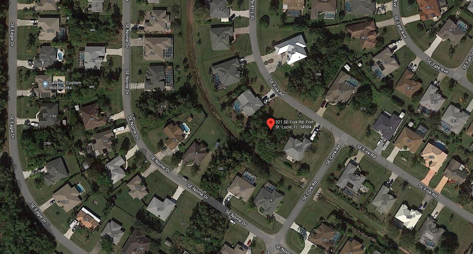321 Southeast Fisk Road Port St. Lucie, FL 34984 - Photo 3 of 8 321 SE Fisk Rd Aerial