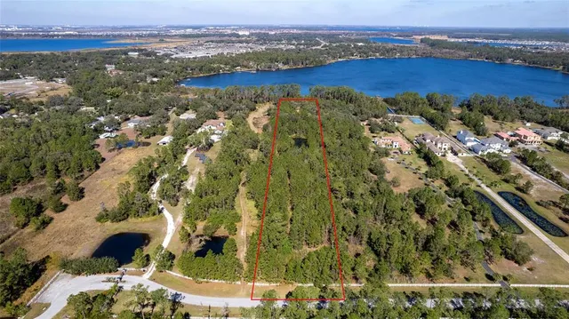 an aerial view of residential building with outdoor space