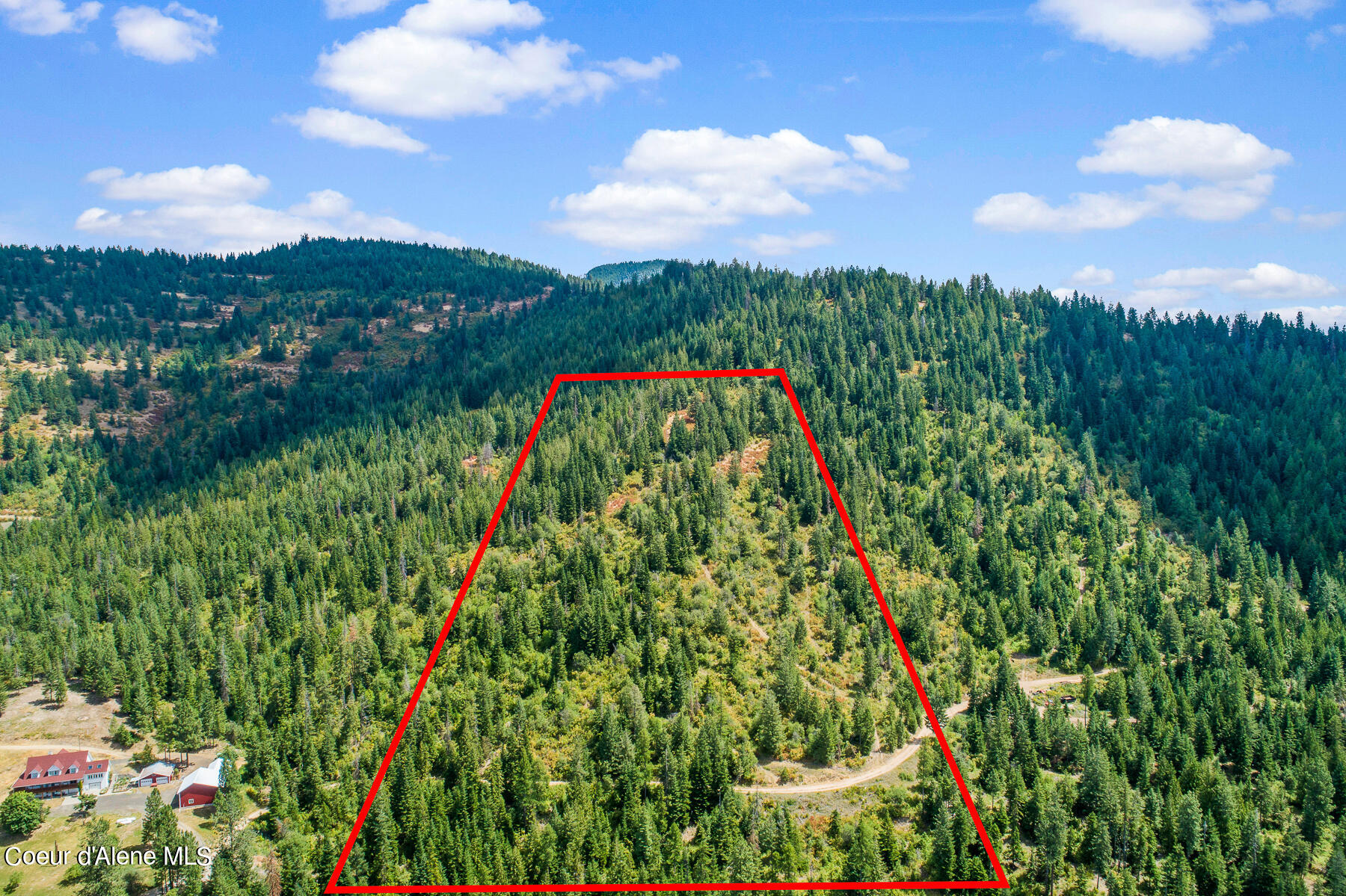 Nna East Rosewood Road St. Maries, ID 83861 - Photo 3 of 17 Aerial_RosewoodDrLot-1_Outlined