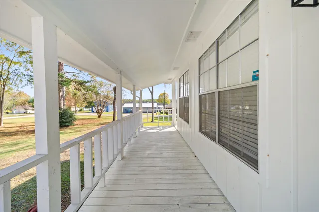 a view of a city from a balcony