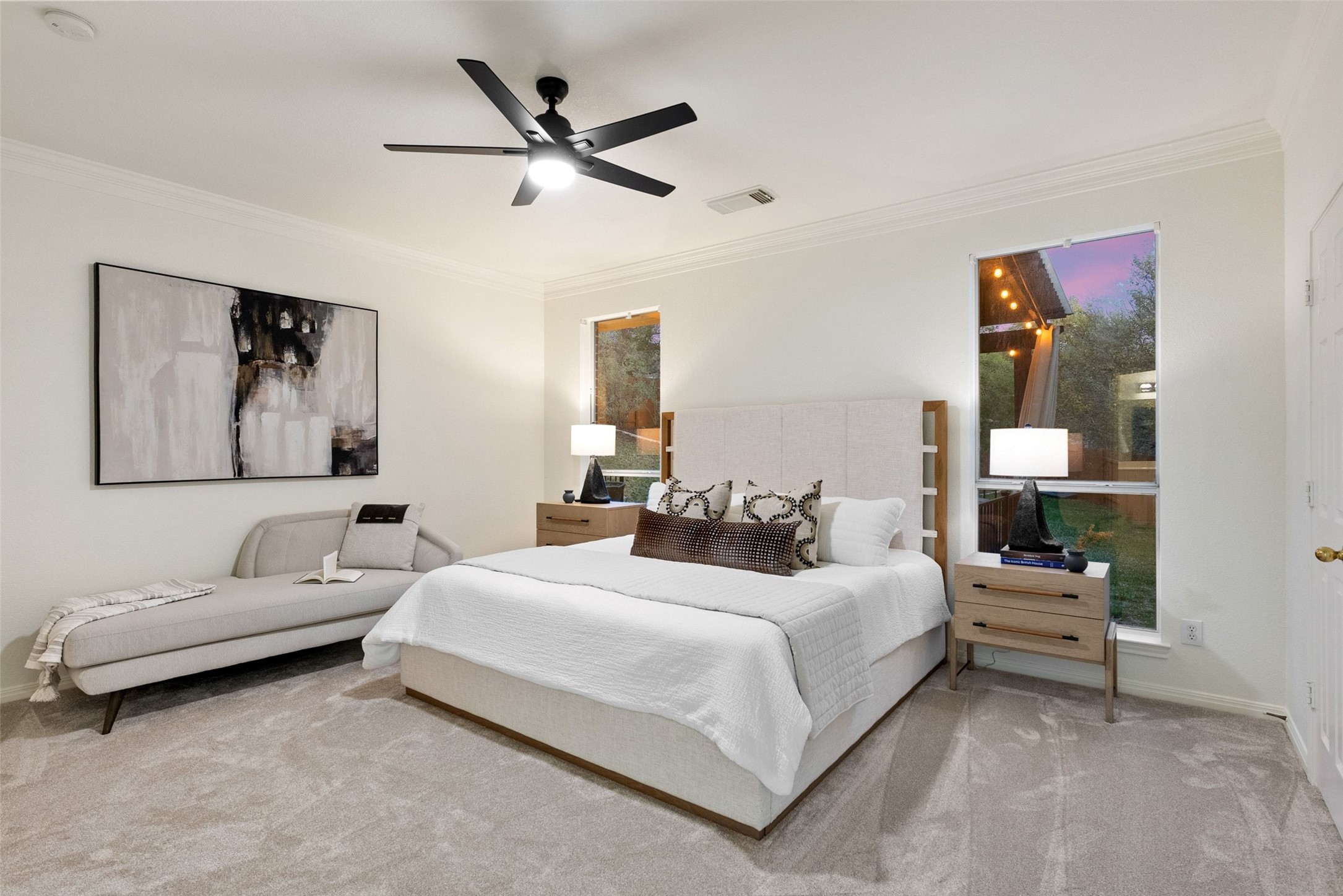 2950 Lantana Ridge Drive Austin, TX 78732 - Photo 11 of 40 a bedroom with a bed and a painting on the wall