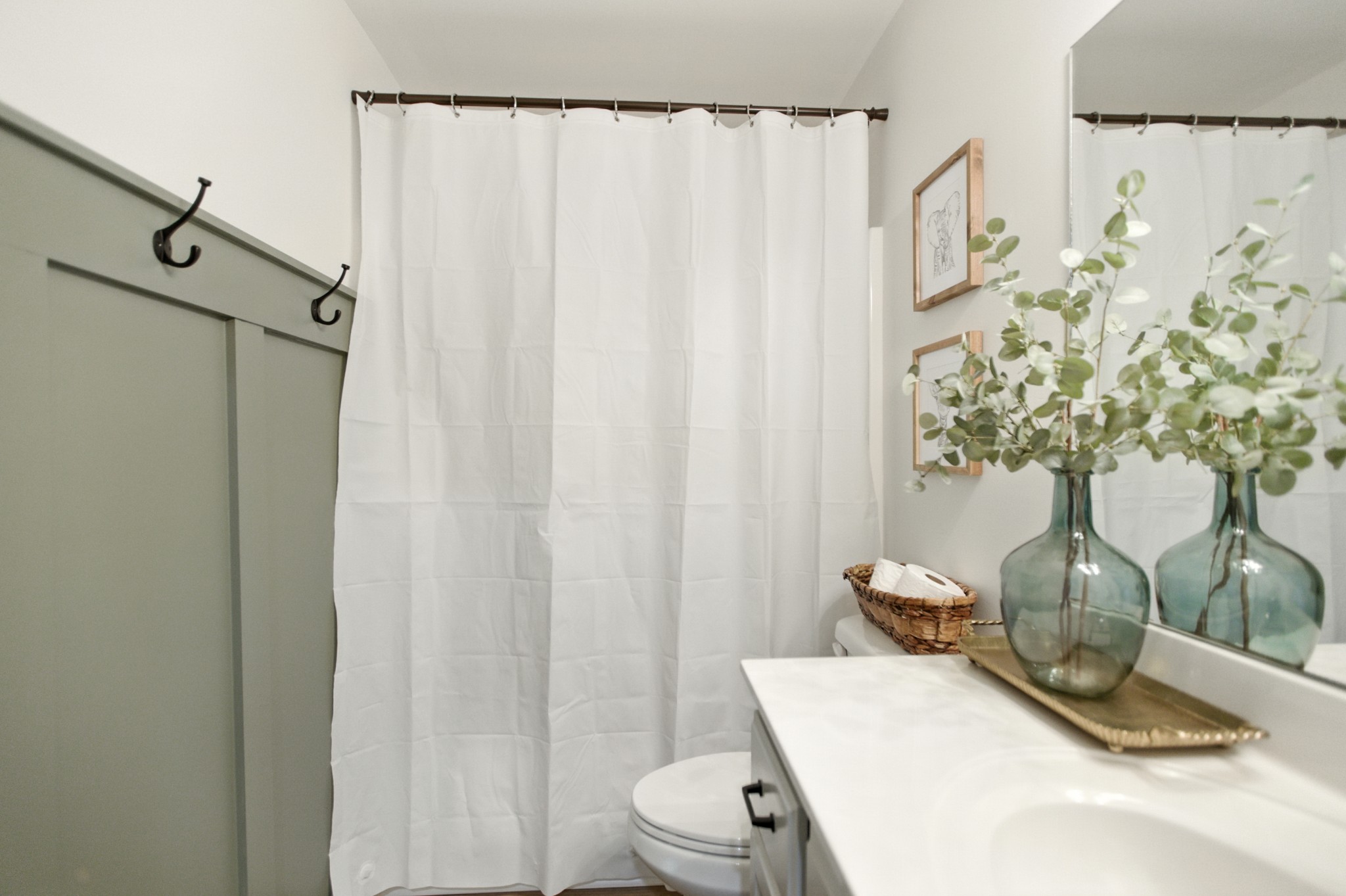 6411 Spring Creek Road Tullahoma, TN 37388 - Photo 36 of 57 a bathroom with a granite countertop sink and a mirror