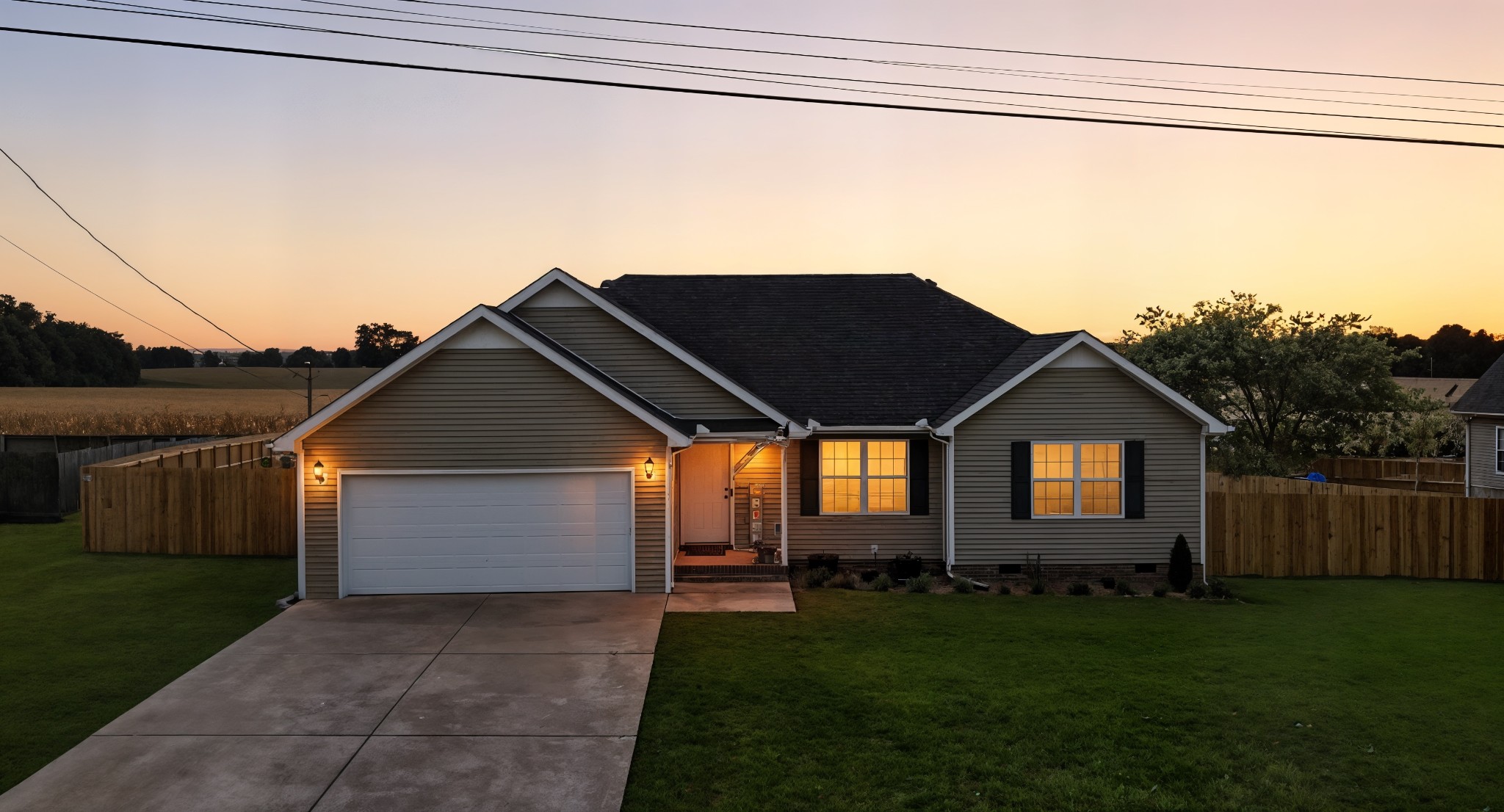 6411 Spring Creek Road Tullahoma, TN 37388 - Photo 53 of 57 a front view of a house with a yard