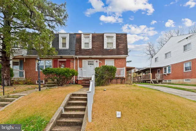 a front view of building with outdoor space