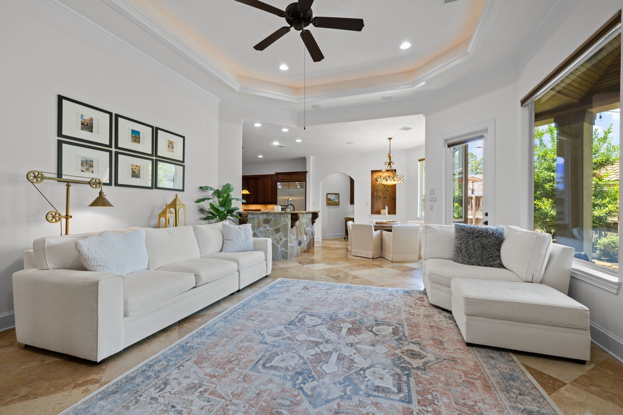 58 Shadow Creek Ridge Drive Spring, TX 77389 - Photo 14 of 49 Light and bright family room that flows in to the breakfast area and kitchen